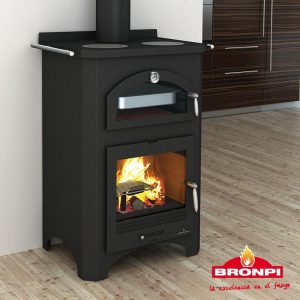 Cuisinière à bois avec four - BRONPI Monza 14 kW