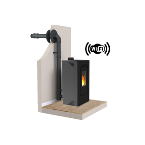 PACK Poêle à granulés C12C FIREMATIC + Kit ventouse Dinak + Module Wifi
