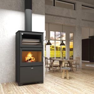 Poêle à bois avec four - BRONPI Murano - L 14 kW