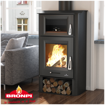 Poêle à bois avec four - BRONPI Tudela 13 kW