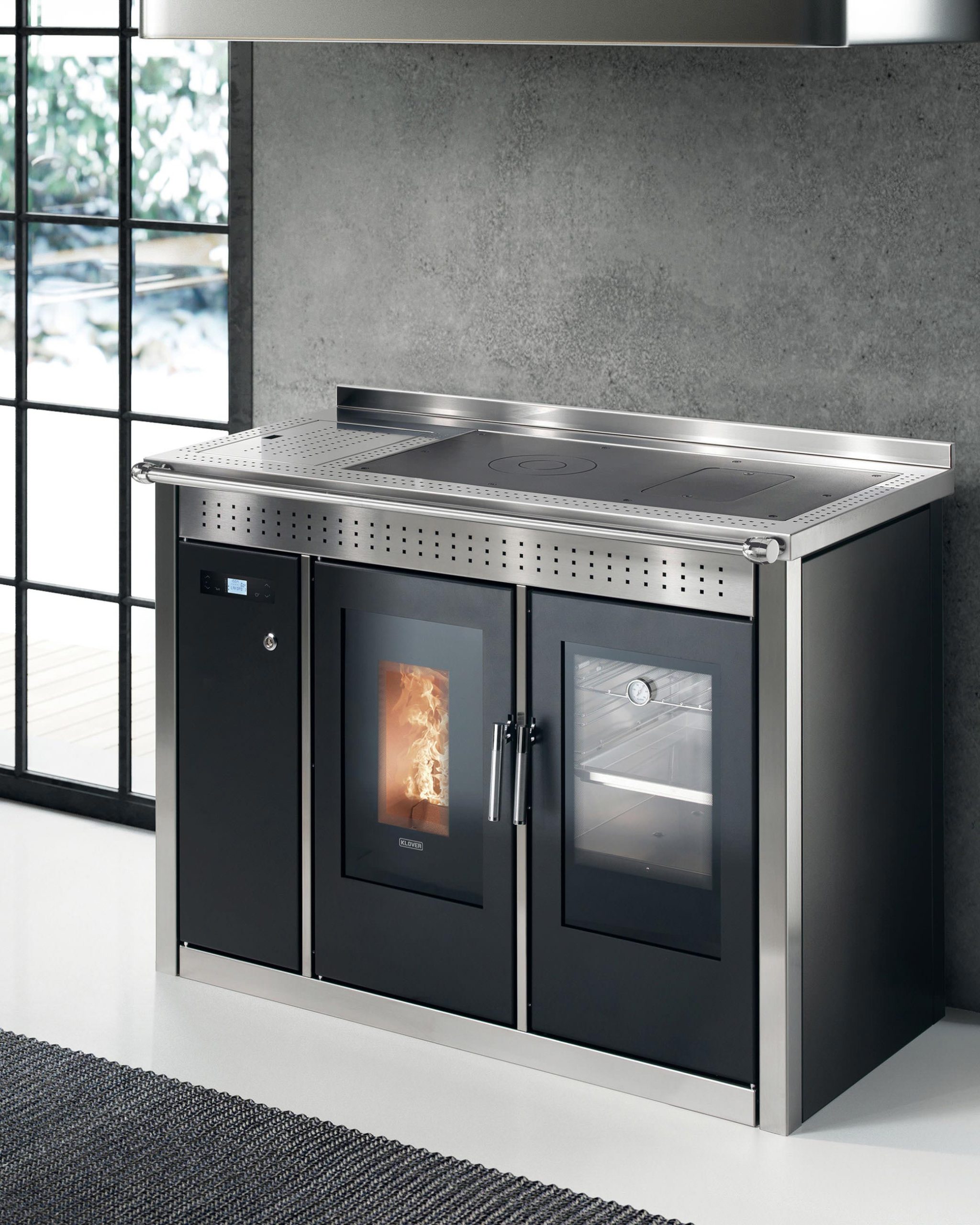 Cusinière chaudière à granulés SMART 120 -25,2 Kw